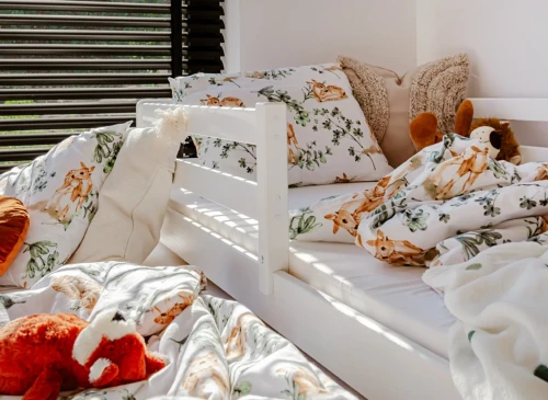 SENSO 80x160 white double trundle bed Lano Furniture
