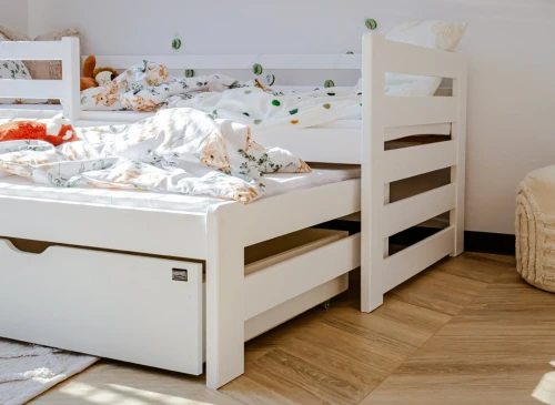 SENSO 80x160 white double trundle bed Lano Furniture