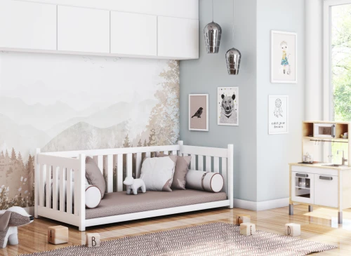 CONCEPT 90x190 white children's cot bed Lano Furniture