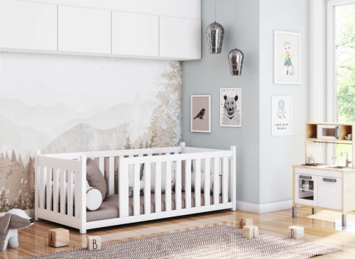 CONCEPT 90x190 white children's cot bed Lano Furniture