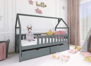 DOMI 80x190 graphite children's bed Lano Furniture