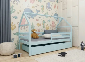 ARON 80x180 blue children's bed Lano Furniture