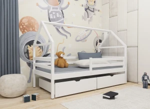 ARON 90x200 white children's bed Lano Furniture