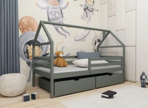 ARON 90x200 graphite children's bed Lano Furniture