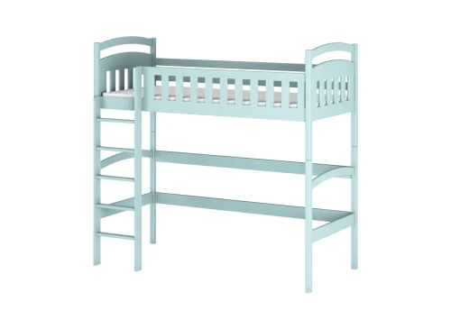 MIA 90x200 blue loft bed Lano Furniture