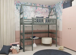 OTYLIA 80x190 graphite loft bed Lano Furniture