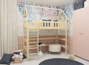 OTYLIA 90x180 pine loft bed Lano Furniture