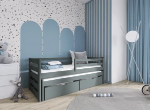 SENSO 90x180 graphite bunk bed Lano Furniture