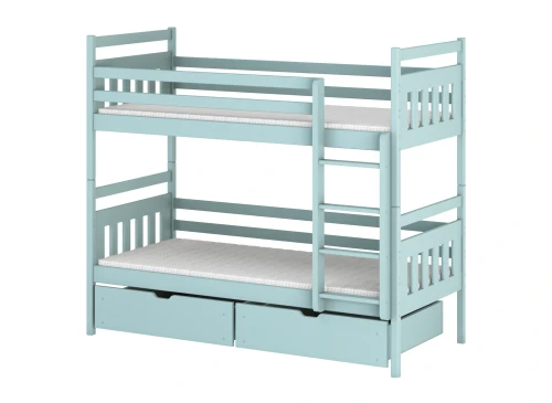 ADAŚ 80x160 blue bunk bed Lano Furniture