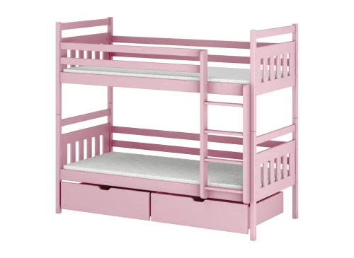 ADAŚ 80x190 pink bunk bed Lano Furniture
