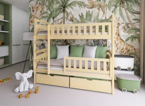 IGNAŚ 90x180 pine bunk bed Lano Furniture