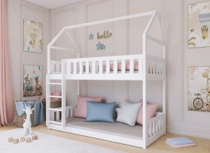 POLA 80x200 white bunk bed Lano Furniture