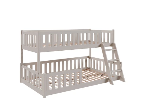 NICE 90x200/120x200 Cashmere Bunk Bed with Wider Lower Deck - Lano Furniture
