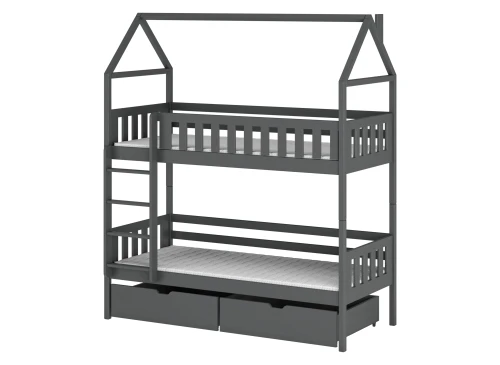 GAJA 90x190 graphite bunk bed Lano Furniture