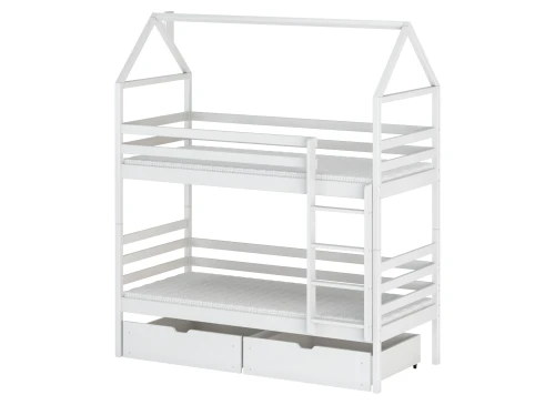 ALEX 80x190 white bunk bed Lano Furniture