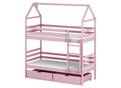 ALEX 80x190 pink bunk bed Lano Furniture