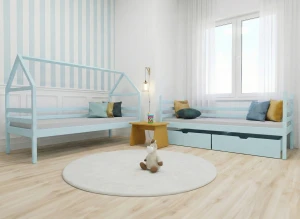 ALEX 80x200 blue bunk bed Lano Furniture