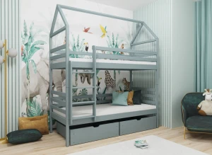 ALEX 90x190 grey bunk bed Lano Furniture