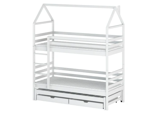 DALIA 90x200 white house bunk bed Lano Furniture