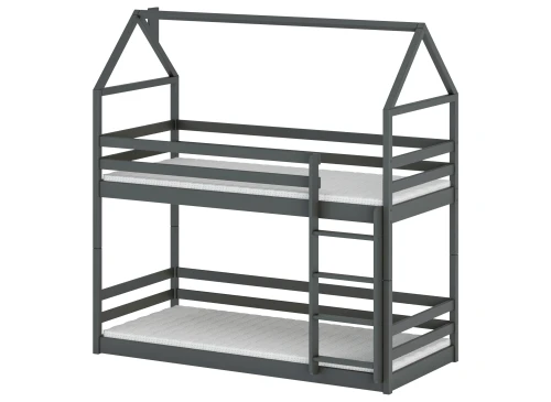 AXEL 80x160 graphite house bunk bed Lano Furniture