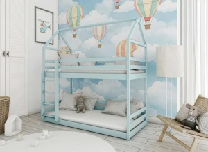 AXEL 80x190 blue house bunk bed Lano Furniture