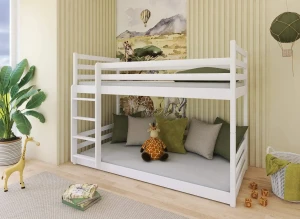 MINI 90x180 white bunk bed Lano Furniture