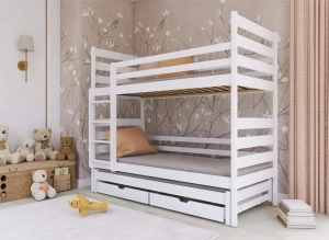 TOMI 80x200 white bunk bed Lano Furniture