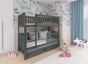 LEA 90x180 graphite bunk bed Lano Furniture
