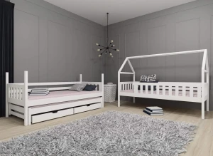 IGA 90x200 blue house bunk bed Lano Furniture