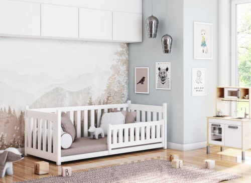 CONCEPT 90x180 white children's cot bed Lano Furniture