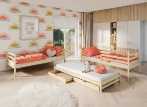 LUK 80x160 pine bunk bed Lano Furniture