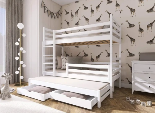 LUK 90x200 white bunk bed Lano Furniture