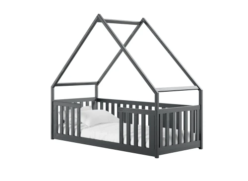 BEE 80x180 graphite children's house bed Lano Furniture