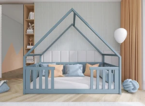 BEE 80x200 grey children's house bed Lano Furniture