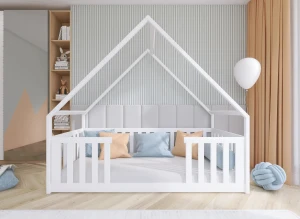 BEE 90x190 white children's house bed Lano Furniture