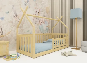 BOGUŚ 80x180 pine children's tipi cot bed Lano Furniture