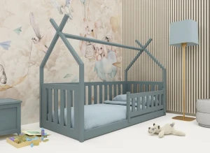BOGUŚ 90x190 grey children's tipi cot bed Lano Furniture