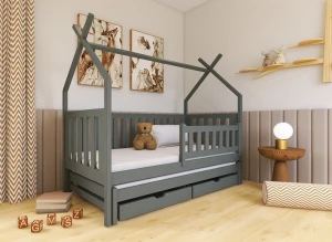 TYTUS 80x160 graphite tipi bunk bed Lano Furniture