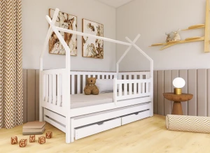 TYTUS 80x200 white tipi bunk bed Lano Furniture