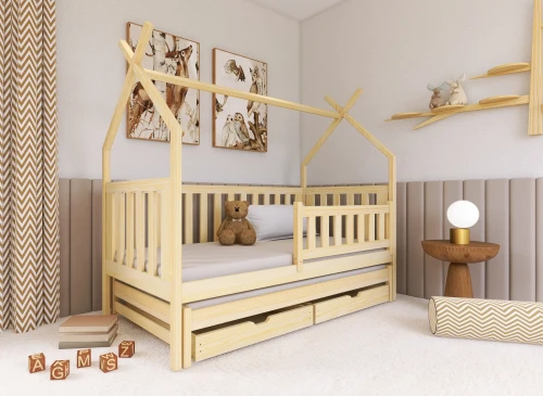 TYTUS 80x200 pine tipi bunk bed Lano Furniture