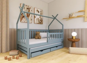 TYTUS 90x190 grey tipi bunk bed Lano Furniture
