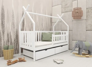 SIMBA 80x160 white children's tipi bed Lano Furniture