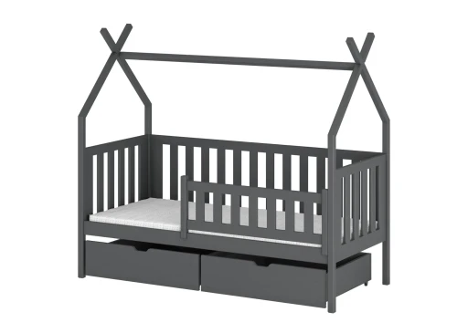 SIMBA 80x200 graphite children's tipi bed Lano Furniture