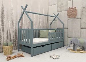 SIMBA 90x180 grey children's tipi bed Lano Furniture