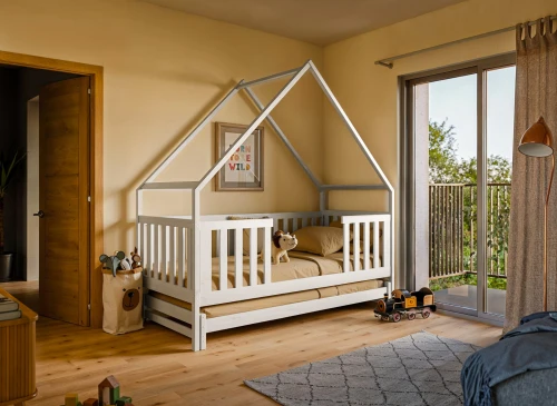 MAGIC 80x180 white bunk bed house Lano Furniture