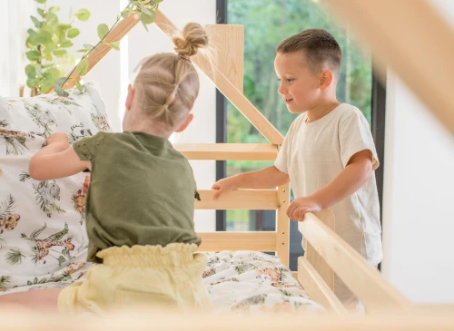 PLAY 80x180 pine bunk bed with a slide Lano Furniture