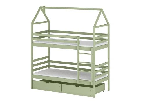 ALEX 80x180 olive green bunk bed Lano Furniture