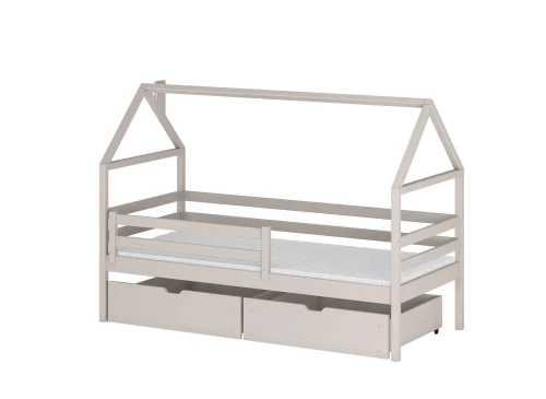 ARON 80x160 cashmere single children's house bed Lano Furniture