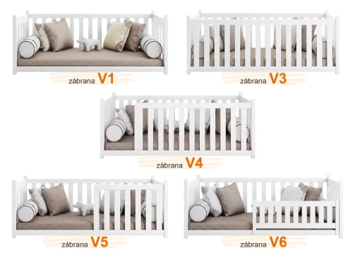 CONCEPT 80x160 pine montessori floor cot bed Lano Furniture